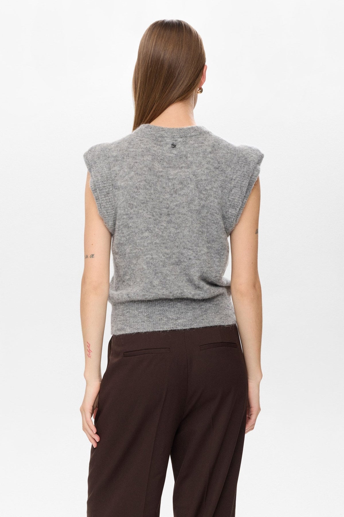 NUCIARA RIETTE VEST - Medium Grey mel