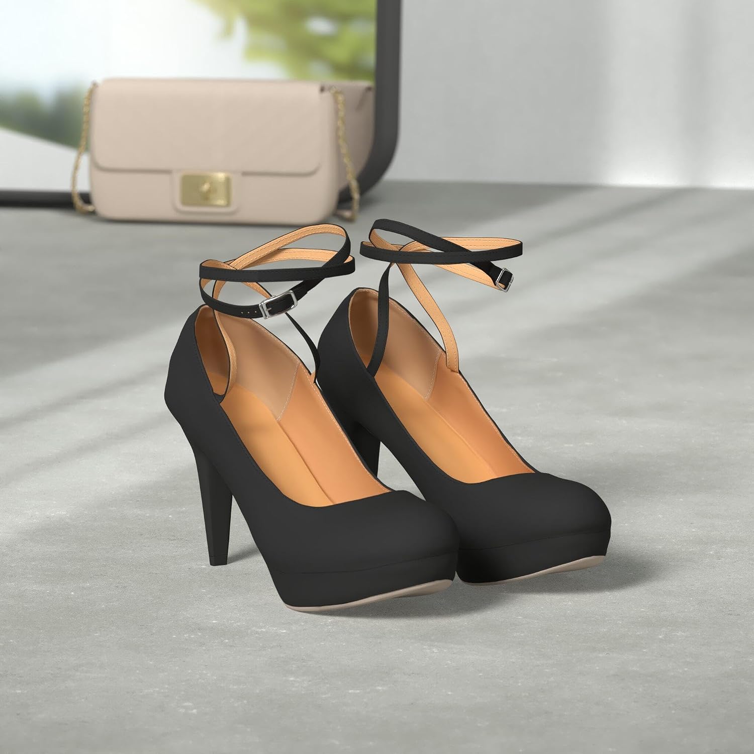 Fashion Vintage Women Small Bowtie Platform Pumps Ladies Sexy High Heeled Shoes